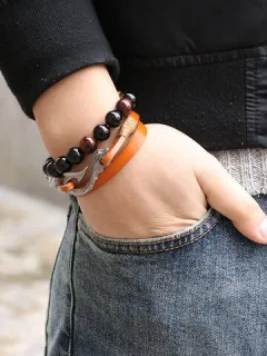 Retro Style Hook Cross Bracelet