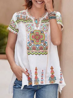 Blusa Flor Bohemia Patrón