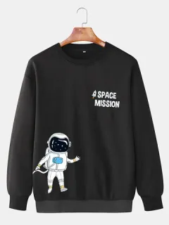 Sudaderas con estampado de astronauta de dibujos animados