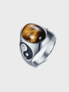 Gossip Alloy Ring with Oval Shape