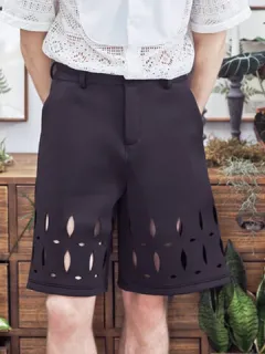 Pantalones cortos sólidos ahuecados