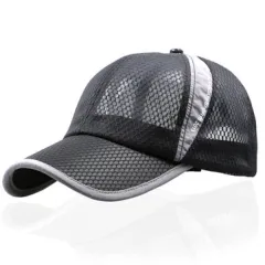 Para Hombres Mujeres de Verano Transpirable Malla Gorro al Aire Libre de Deporte Gorro con Visera de Béisbol