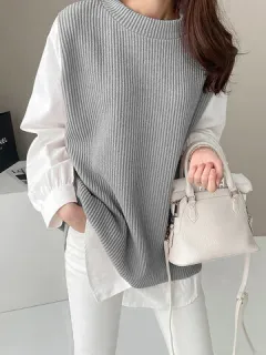 Contrast patchwork casual sweatshirt