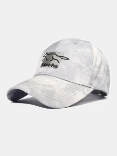 Gorra de béisbol unisex con bordado tie-dye