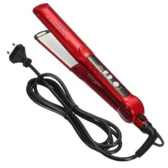 KEMEI 3 in 1 Hair Straightener Curling Iron Hot Ceramic Wave Tool