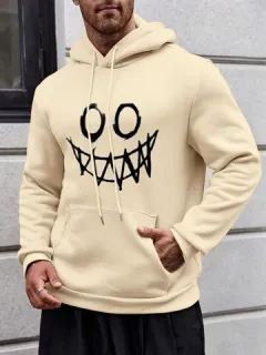 Sudaderas con capucha con estampado de sonrisa divertida