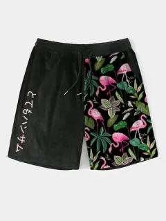 Shorts Japoneses Flamencos Tropicales