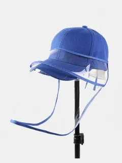 Gorra de béisbol a prueba de polvo Pantalla facial extraíble