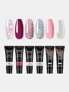 Piece Shiny Polyester Gel Extension Kit