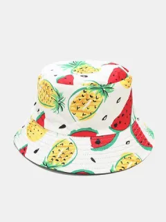 Cubo con estampado de frutas unisex Sombrero