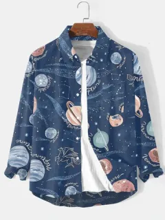 Camisas con estampado Galaxy Planet