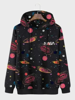 Sudaderas con capucha con estampado de planeta galaxia