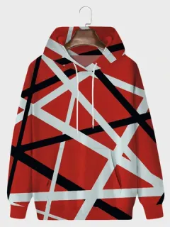 Sudaderas con capucha con estampado de rayas irregulares