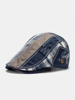 Gorra unisex con bordado de patchwork