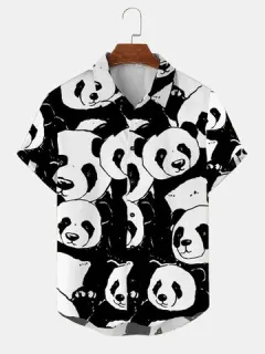 Camisas con estampado integral Panda