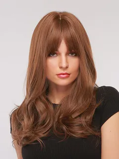 26 Inch Brown Long Wavy Curls Wig