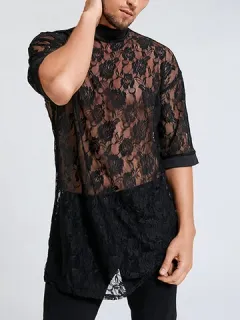 Men's Lace Flower Robes