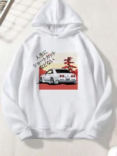 Sudaderas japonesas con paisaje Coche