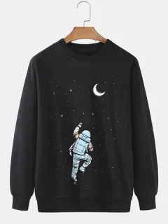 Sudaderas con estampado Astronaut Starry Sky