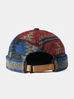 Hombres y Mujer Sin ala Cráneo Gorra Maple Hoja Patrón Gorras