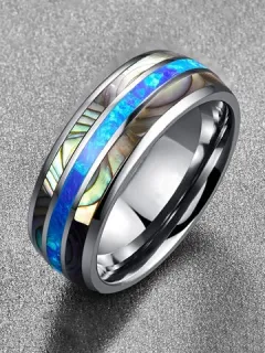 Men's Tungsten Gold Ring