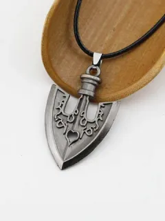 Necklace with geometric shape of anime elements