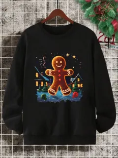 Sudaderas navideñas de hombre de jengibre