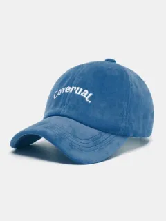 Gorra de béisbol unisex con bordado de letras gruesas