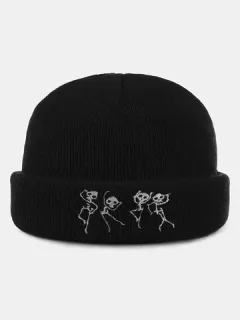 Unisex Dancing Cráneo Gorro bordado Sombrero