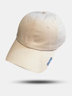 Gorra de béisbol unisex con bordado de letras sólidas