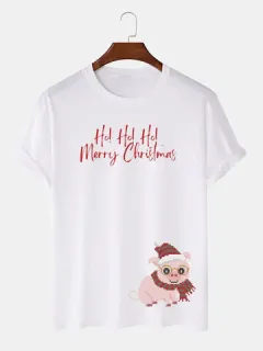 Camisetas cerdo navidad