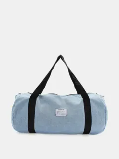 Large capacity denim travel bag for women