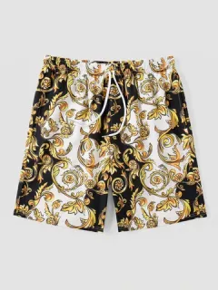 Bermudas con estampado barroco Palo