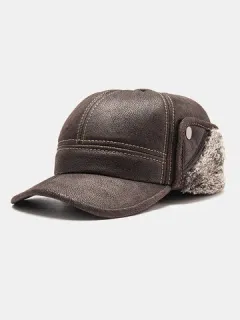 Gorra plana de protección Oreja de doble uso para hombre