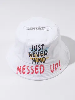 Cubo con letra impresa unisex Sombrero