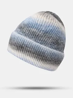 Gorro de punto unisex Ombre Flanging Sombrero