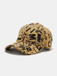 Hombres Algodón Graffiti Fashion Sunshade Baseball Sombrero