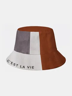 Cubo de letras con combinación de colores para hombre Sombrero