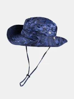 Camuflaje Sun Sombrero al aire libre Protector solar Fisherman Sombrero