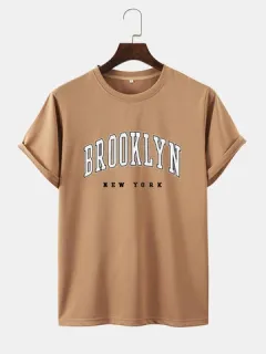 Camisetas diarias con estampado de Brooklyn