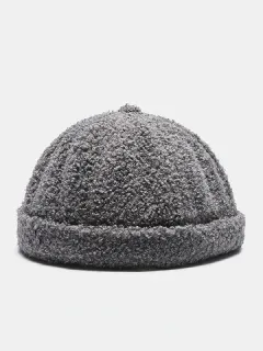 Gorra Unisex Plush Solid Brimless Cráneo