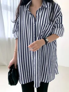 Raya Patrón Solapa suelta Camisa