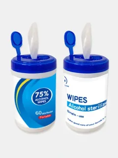 Disinfectant wipes with 75% alcohol