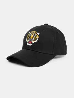 Gorra de béisbol con bordado de tigre Patrón para hombre