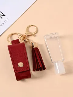 Laptop Keychain Faux Leather Bag Accessory