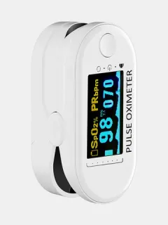 Pulse oximeter with finger clip