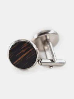 Men's wooden cufflinks