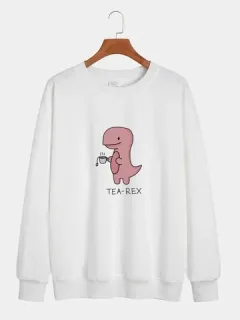 Sudaderas con estampado de dinosaurio de dibujos animados