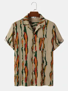 Camisas estampadas de colores irregulares