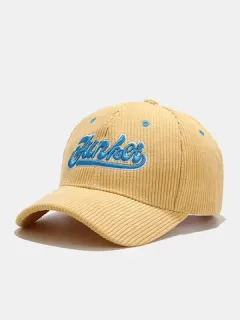 Gorra de béisbol unisex con letras en contraste de color